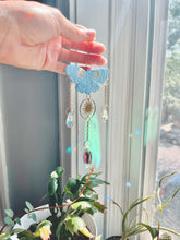 Load image into Gallery viewer, Butterfly Sun Catcher - Baby Blue + Gold
