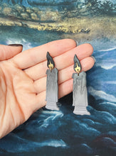Load image into Gallery viewer, Candle Earrings in Night Fog
