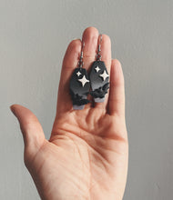Load image into Gallery viewer, Coffin Earrings in Night Fog
