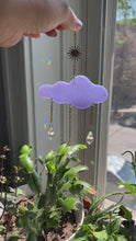 Load and play video in Gallery viewer, Cloud Sun Catcher - Thermal Purple to Blue
