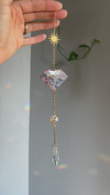 Load and play video in Gallery viewer, Diamond Sun Catcher - Marbled Stained Glass
