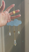 Load and play video in Gallery viewer, Cloud Sun Catcher - Shimmery Baby Blue

