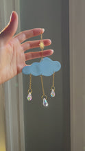 Load and play video in Gallery viewer, Cloud Sun Catcher - Shimmery Baby Blue
