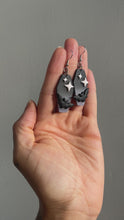 Load and play video in Gallery viewer, Coffin Earrings in Night Fog
