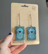Load image into Gallery viewer, Color Shifting Resin Earrings - The Lovers Tarot Earrings
